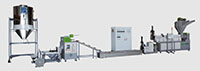 Force Feeding Two Stages Spaghetti Cutting Plastic Pelletizing and Recycling Machines