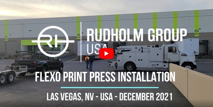 Flexo print Press Installation